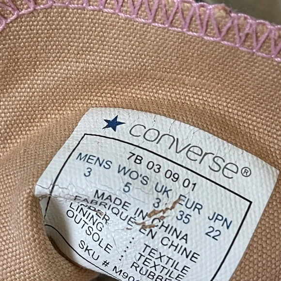 Converse Pink and White high top Sneakers - Picture 4 of 5